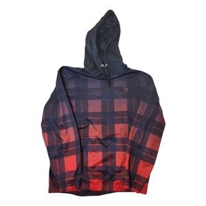 Loyalty Pet Products Hooded Sweatshirt Unisex Size XXL Red Plaid Fur Resistant
